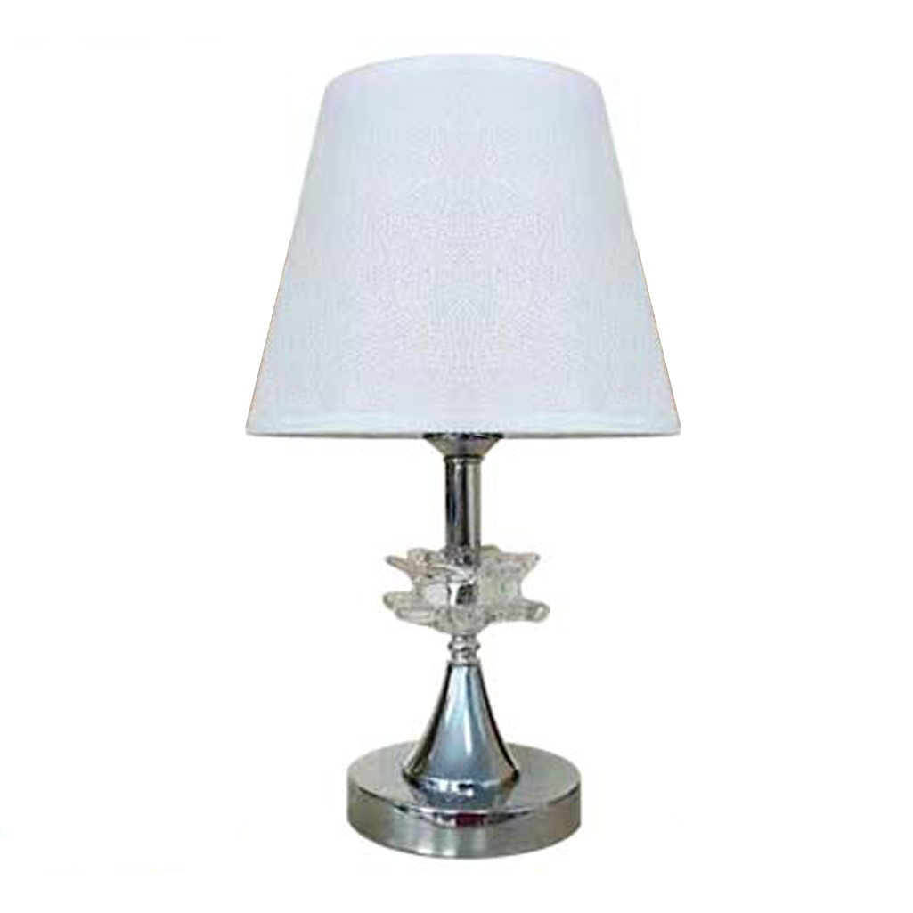 Abajur Luminária Branca De Mesa 15x36cm Bivolt 110/220v