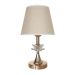 Abajur Luminária Dourada De Mesa 15x36cm Bivolt 110/220v