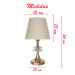 Abajur Luminária Dourada De Mesa 15x36cm Bivolt 110/220v