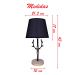 Abajur Luminária Preta De Mesa 43cm Bivolt 110/220v
