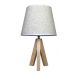 Abajur Luminária Rustica Branca De Mesa 38cm Bivolt 110/220v