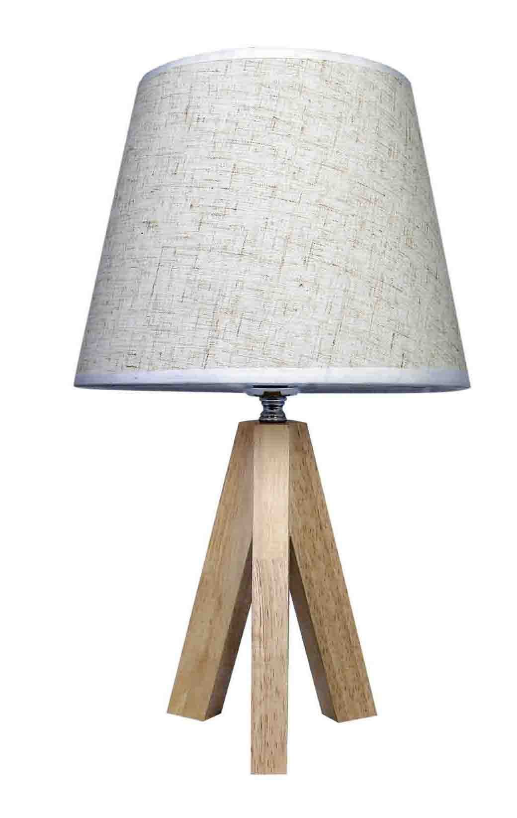 Abajur Luminária Rustica Branca De Mesa 38cm Bivolt 110/220v