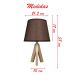 Abajur Luminária Rustica Marrom De Mesa 38cm Bivolt 110/220v