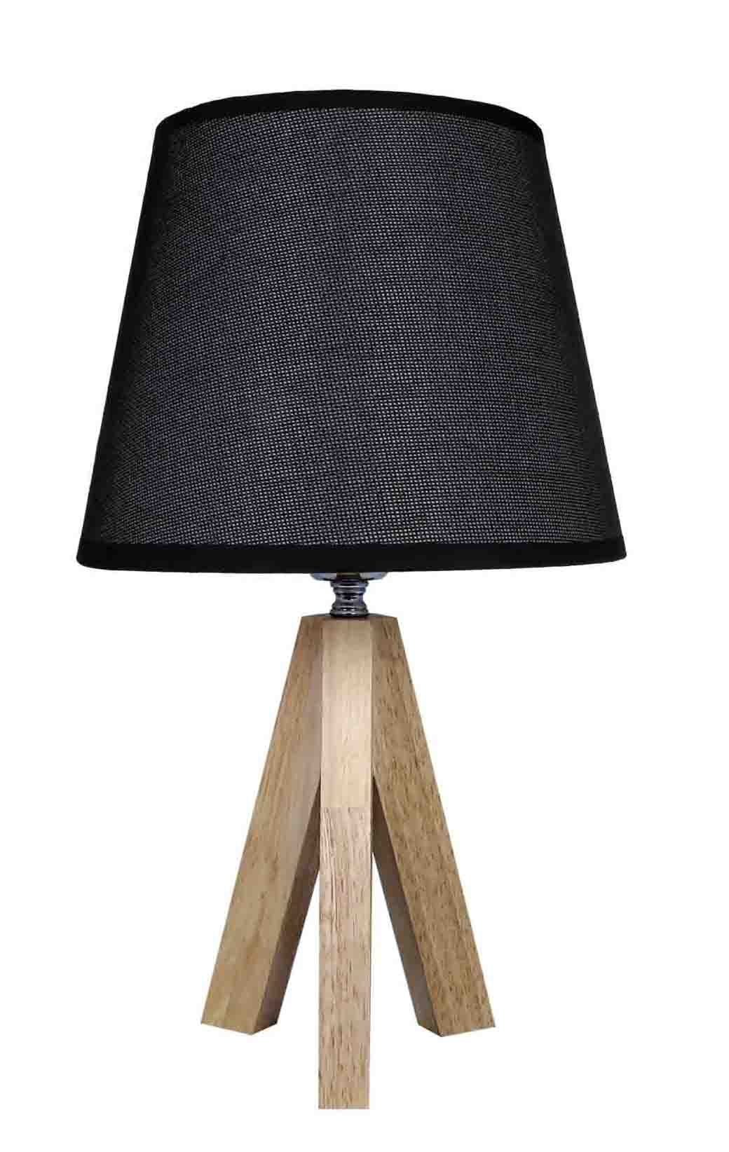 Abajur Luminária Rustica Preta De Mesa 38cm Bivolt 110/220v