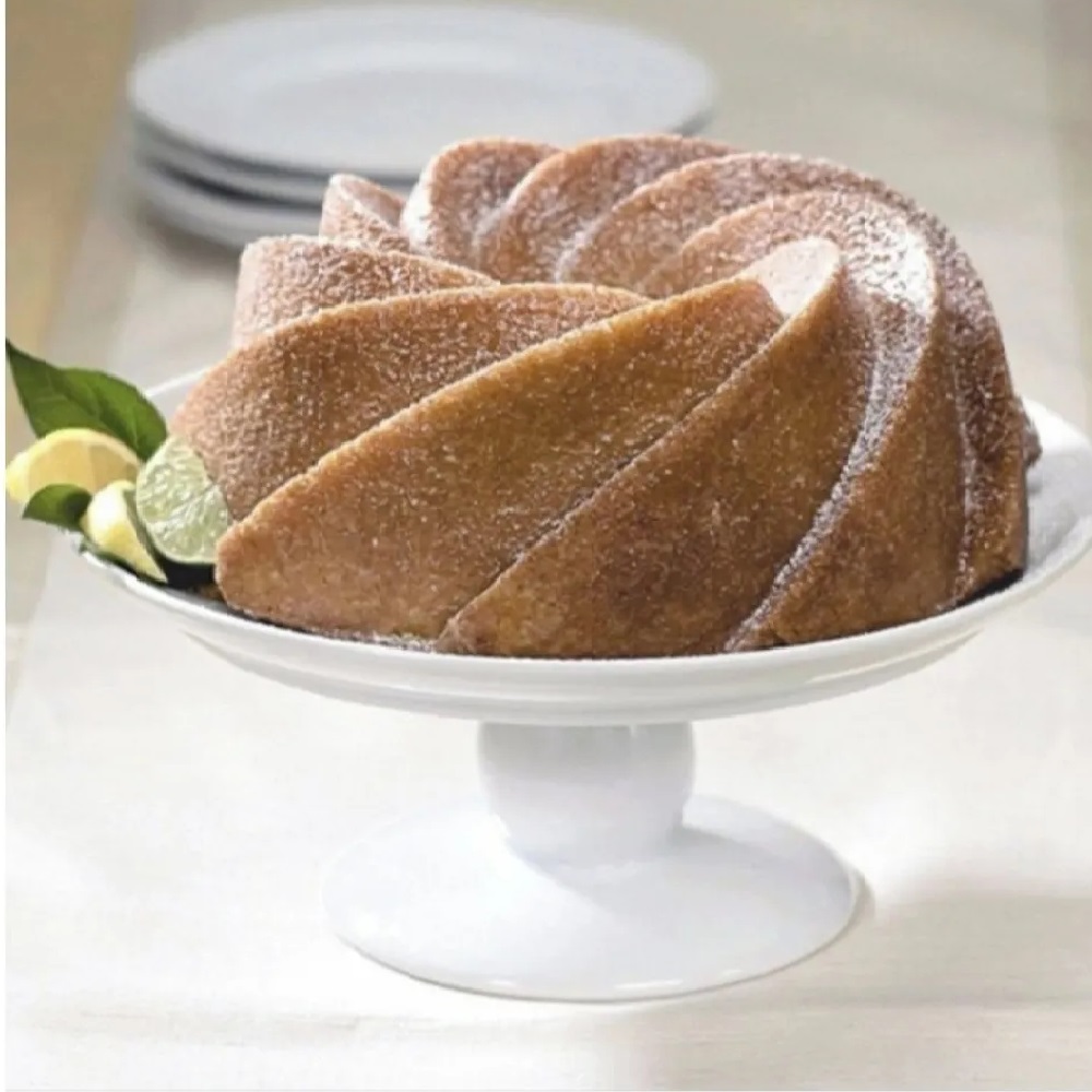 Assadeira de Silicone para Bolo Artistico, Bolo Vulcão, Gelatina, Flan, Vai ao Forno Azul