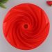 Assadeira de Silicone para Bolo Artistico, Bolo Vulcão, Gelatina, Flan, Vai ao Forno Vermelho