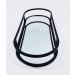 Bandeja Espelhada Oval Metal Preto Lavabo Multiuso 30x12cm