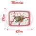 Bandeja Retangular Decoração de Natal em Melamina 43cm