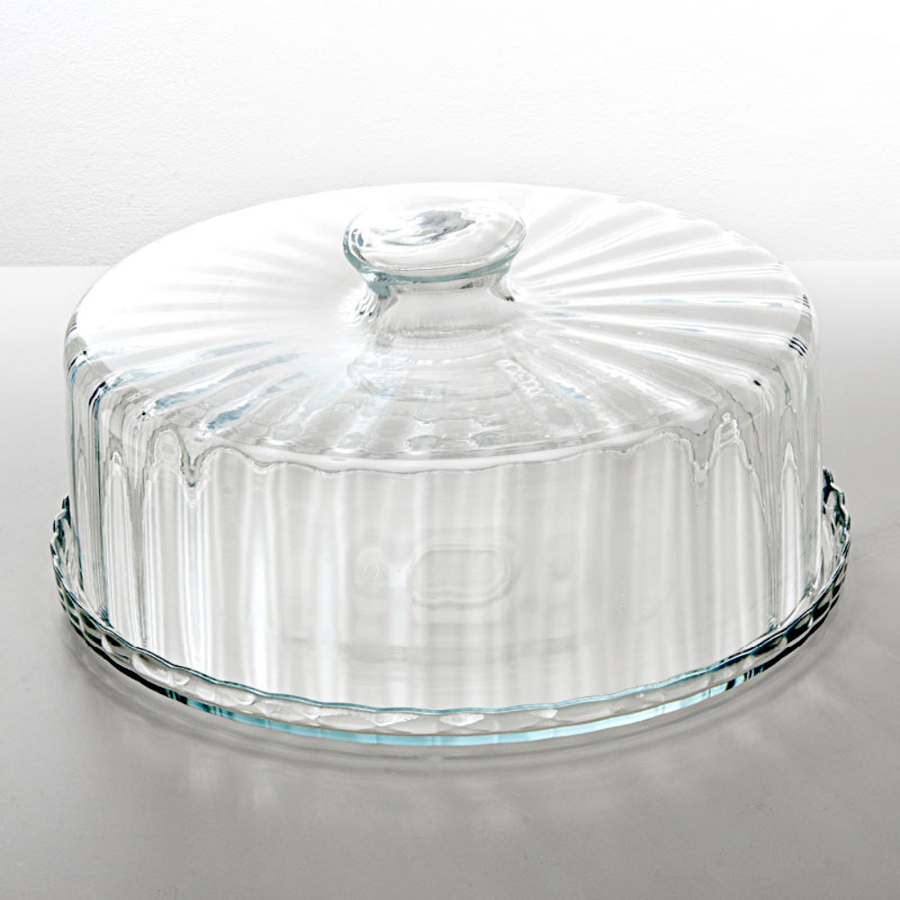 Boleira de Vidro 32,5cm com Tampa 