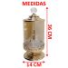 Bomboniere Decorativo De Vidro Com Tampa Biscoitos E Doces