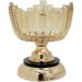 Bomboniere Decorativo Luxo Em Bronze De Vidro Com Tampa 25cm