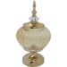 Bomboniere Pote Decorativo Em Bronze Vidro Biscoitos E Doces