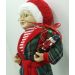 Boneca Mamãe Noel Decoração Pijama Roupão Com Presentes 47cm