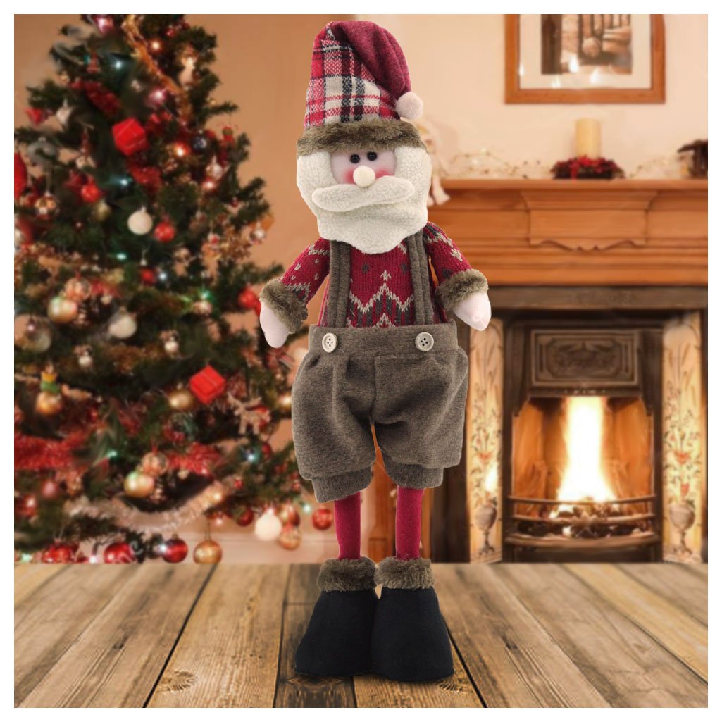 Boneco De Natal Papai Noel Em Tecido 50cm