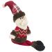 Boneco De Natal Papai Noel Sentado Perna Mole Em Tecido 56cm