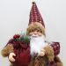 Boneco Decoração Natal Papai Noel Sentado Pernas Moles 45cm