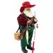 Boneco Decorativo Papai Noel Pescador Colecionável De 30cm