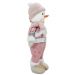 Boneco Natal Boneca de Neve Rosa Natalina 44,5cm
