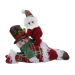 Boneco Natal Decorativo Boneco De Neve Tecido Xadrez 34cm