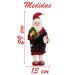 Boneco Natal Decorativo Papai Noel Pijama Natalino 29cm