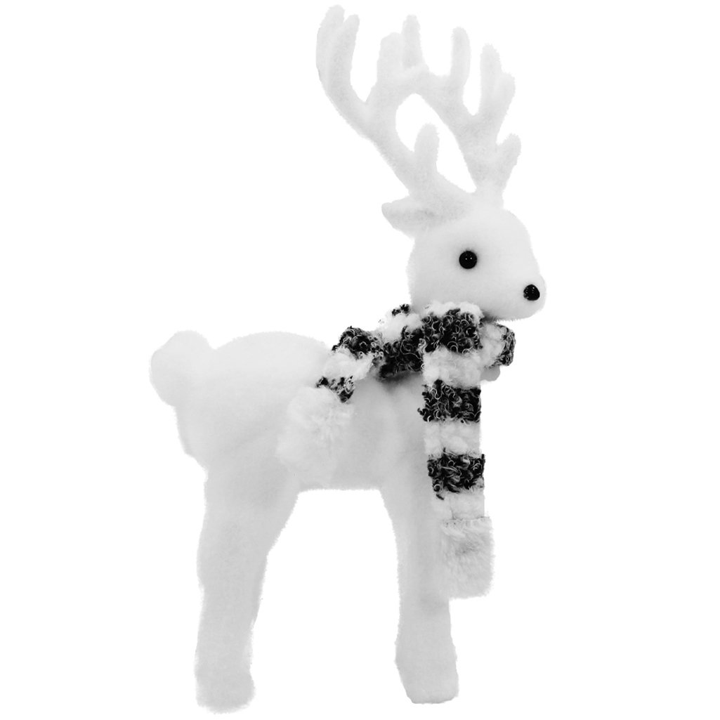 Boneco Natal Enfeite Natalino Rena Felpuda 28cm