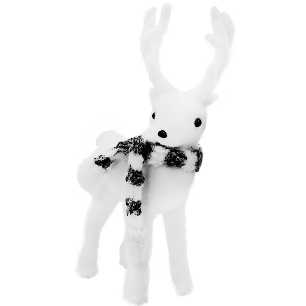 Boneco Natal Enfeite Natalino Rena Felpuda 28cm