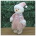 Boneco Natal Menina Boneco de Neve Rosa Natalina 43cm