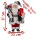 Boneco Natal Papai Noel Lampião Em Tecido 41cm