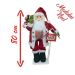 Boneco Natal Papai Noel Placa Feliz Natal 80cm