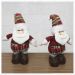 Boneco Natal Papai Noel Tecido Xadrez Perna Ajustável 44cm