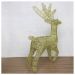 Boneco Natal Rena Natalina Em Arame Glitter 50cm