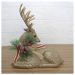 Boneco Natal Rena Natalina Glitter Dourado 21cm