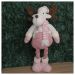 Boneco Natal Rena Rosa Natalina Perna Ajustável 90cm