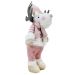 Boneco Natal Rena Rosa Natalina Tecido 44,5cm