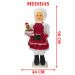 Boneco Natalino Mamão Noel Confeiteira Chefe De Cozinha 90cm