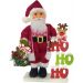 Boneco Natalino Papai Noel Ho Ho Ho Saco Com Presentes 55cm