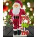 Boneco Natalino Papai Noel Ho Ho Ho Saco Com Presentes 90cm