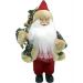 Boneco Papai Noel Com Casaco Enfeite Saco De Presentes 36cm