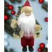 Boneco Papai Noel Com Casaco Enfeite Saco De Presentes 36cm