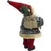 Boneco Papai Noel Com Casaco Enfeite Saco De Presentes 36cm