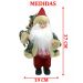 Boneco Papai Noel Com Casaco Enfeite Saco De Presentes 36cm