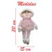 Boneco Pendente Natal Duende Mamãe Noel Rosa 30cm