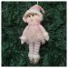 Boneco Pendente Natal Duende Mamãe Noel Rosa 30cm
