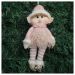 Boneco Pendente Natal Duende Mamãe Noel Rosa 30cm