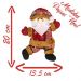 Boneco de Natal Papai Noel Nevado 17cm