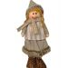 Boneco de Pelúcia Menina Natalino Enfeite de Natal 48cm