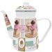 Bule Esmaltado Com Indução Cake Premium Chá Café 1,2 Litros