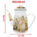 Bule Esmaltado Com Indução Italy Premium Chá Café 1,2 Litros