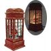 Cabine Telefone Inglês Papai Noel Natal Musical LEDs De 26cm