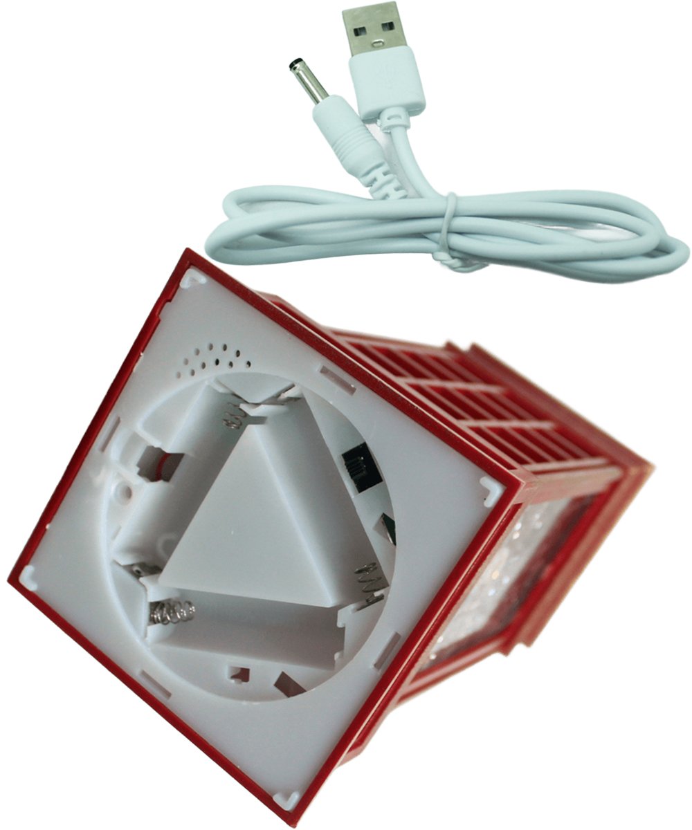 Cabine Telefone Inglês Papai Noel Natal Musical LEDs De 26cm